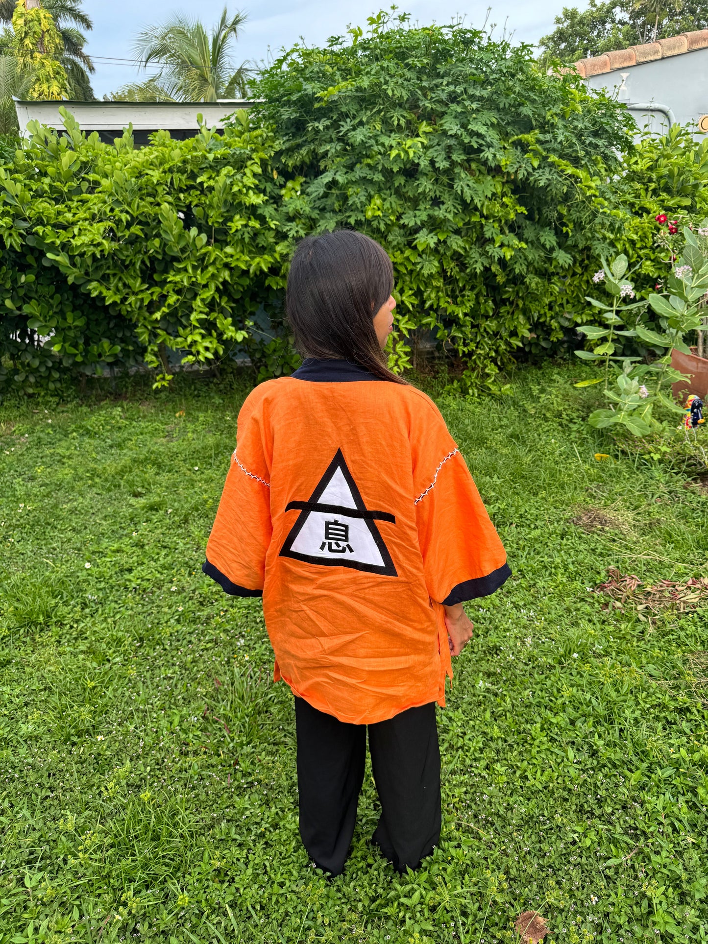 Linen Kimonos - Dragon Ball Z Inspired | Premium Air Symbol Embroidered | unisex - Medium size