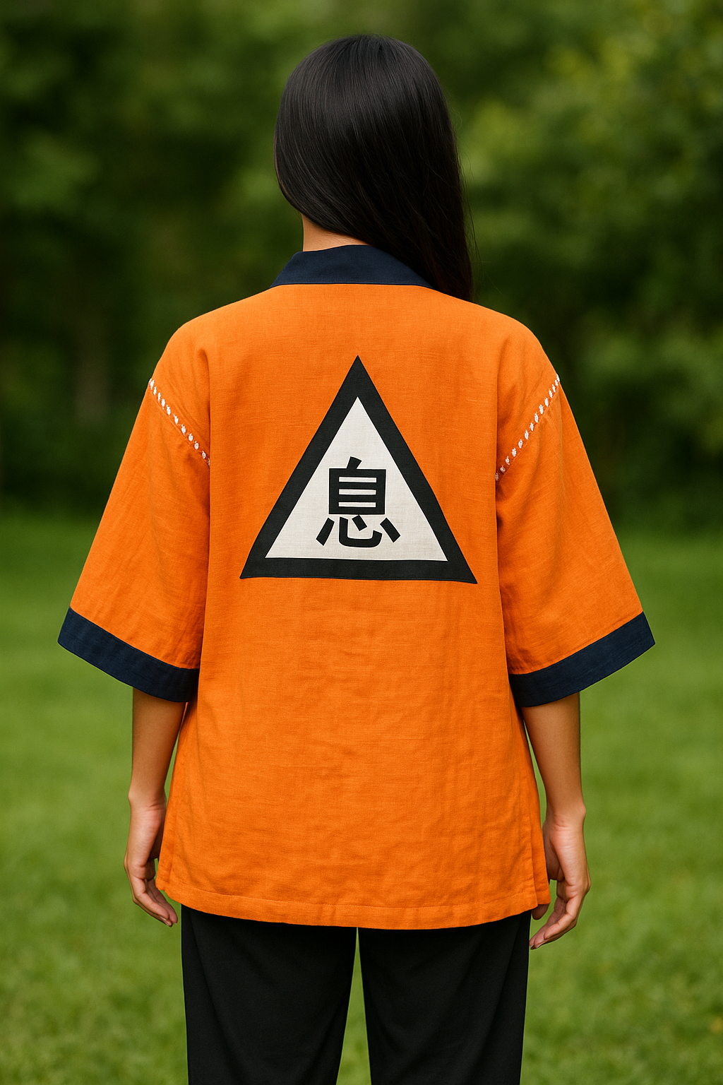 Linen Kimonos - Dragon Ball Z Inspired | Premium Air Symbol Embroidered | unisex - Medium size