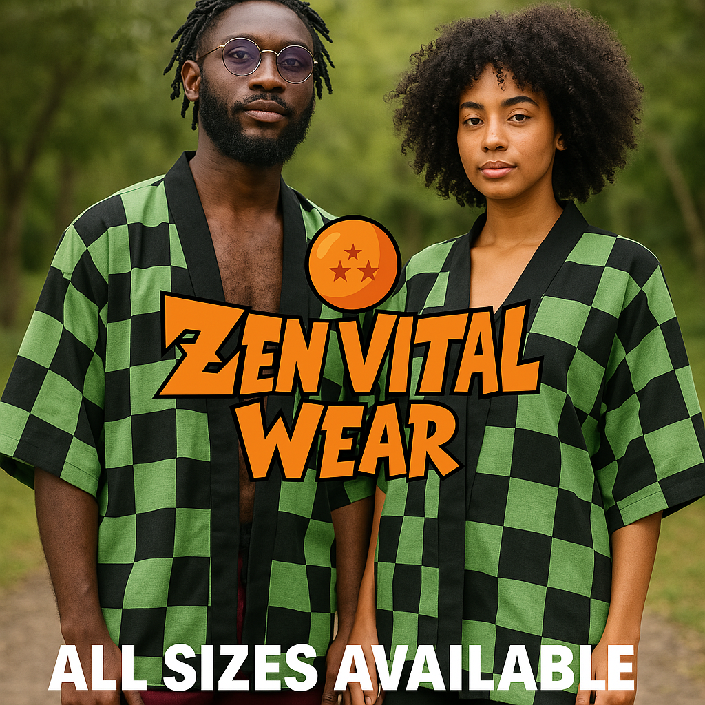 Linen Demon Slayer inspired Kimono (All Sizes Available) 100%