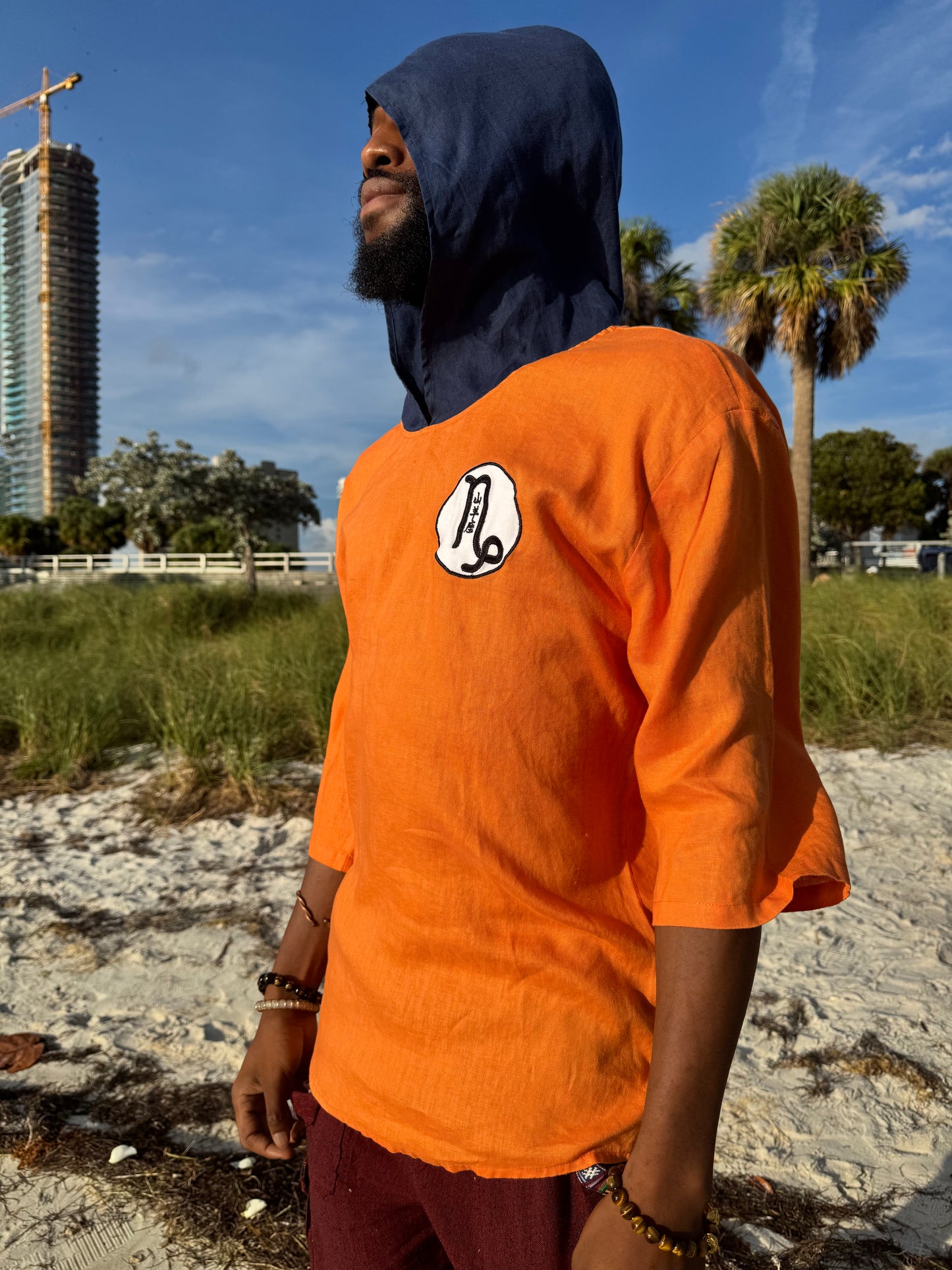 Dragon Ball x Zodiac Signs Fusion T-shirt Hoodie Embroided 100% Linen [Uni-Sex]